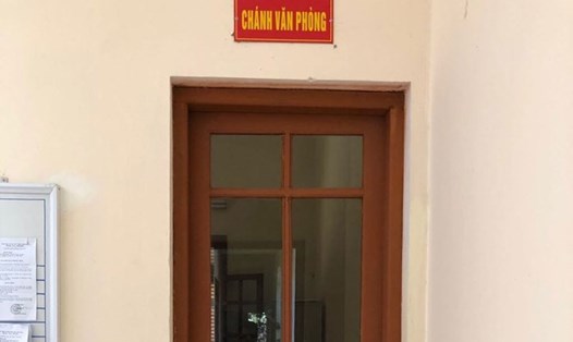 Phòng làm việc của ông Huy tại TAND huyện Cao Phong.