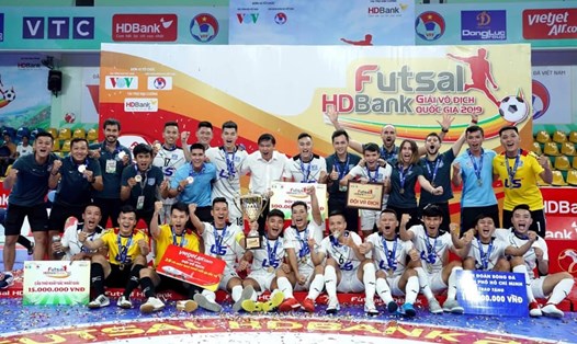 Thái Sơn Nam là câu lạc bộ có nhiều cái tên nằm trong đề cử cho Quả bóng vàng Futsal 2019. Ảnh: TSN