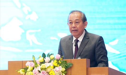 Phó Thủ tướng Thường trực Trương Hòa Bình phát biểu chỉ đạo Hội nghị. Ảnh: VGP/Quang Hiếu