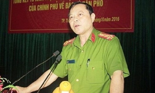 Ông Nguyễn Chí Phương khi còn đương chức Trưởng Công an TP. Thanh Hoá.