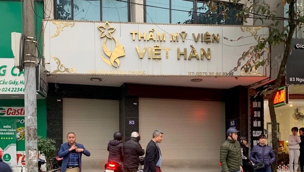 Thẩm mỹ viện Việt- Hàn. Ảnh: A.T