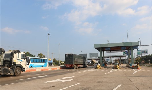 Trạm thu phí cao tốc TPHCM - Trung Lương (khu vực Tiền Giang) đã được sửa chữa. Ảnh: HC
