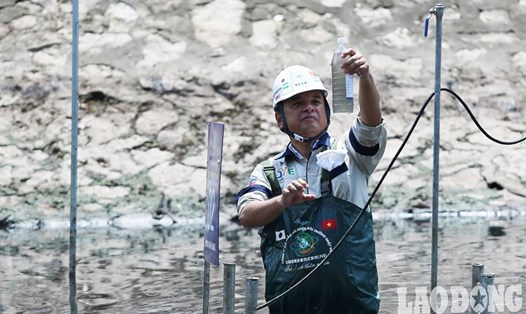 Tổ chức Xúc tiến - Thương mại Nhật Bản "ngỏ ý" muốn đầu tư 100% chi phí xử lý làm sạch sông Tô Lịch. Ảnh: PV