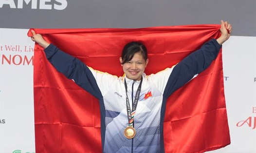 Ánh Viên vẫn gánh Huy chương Vàng cho Thể thao Việt Nam. Ảnh: D.P