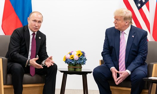 Tổng thống Nga Vladimir Putin và Tổng thống Mỹ Donald Trump. Ảnh: White House