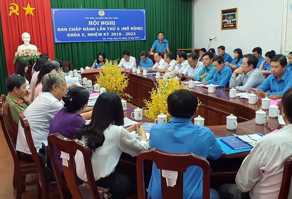 LĐLĐ Sóc Trăng Hội nghị BCH tổng kết hoạt động năm 2019 (ảnh Nhật Hồ)