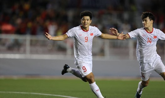 Tiền đạo Hà Đức Chinh đứng trước cơ hội trở thành cầu thủ Việt Nam ghi nhiều bàn thắng nhất ở một kỳ SEA Games. Ảnh: D.P
