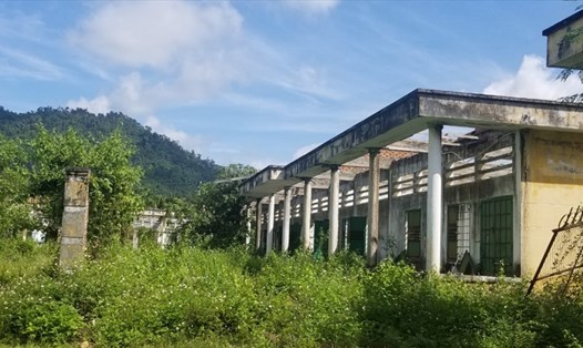 Khu C của cơ sở cai nghiện ma túy nội trú duy nhất tại Khánh Hòa không thể sử dụng, để cỏ mọc 2 năm nay. Ảnh: P.Linh
