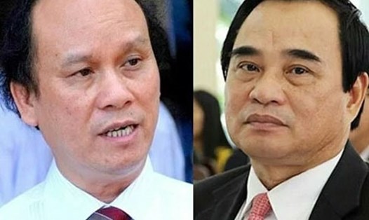 Hai cựu Chủ tịch Đà Nẵng Trần Văn Minh và Văn Hữu Chiến (từ trái qua). Ảnh: Báo Đà Nẵng.