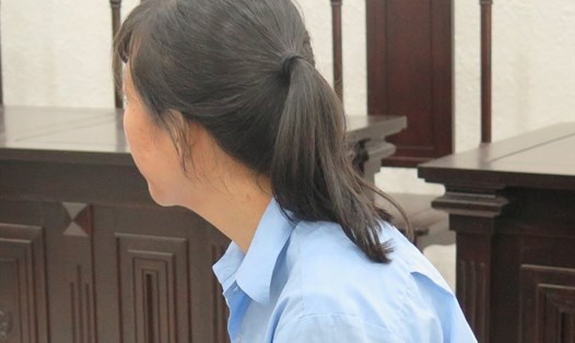 Bị cáo Tống Thị Hòa tại phiên tòa sơ thẩm.