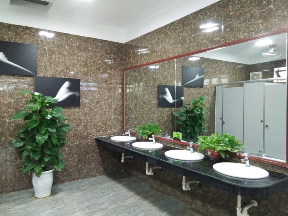 WC của Trung tâm du lịch Phong Nha – Kẽ Bàng với không gian đẹp như một bức tranh. Ảnh: HHL