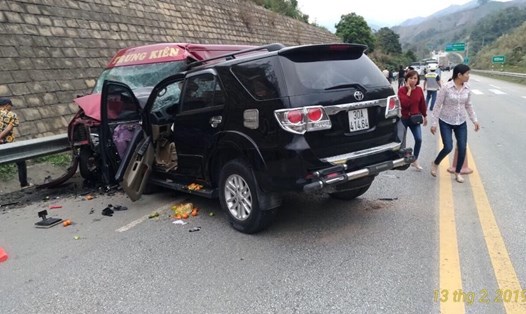 Tai nạn nghiêm trọng làm 9 người bị thương trên cao tốc Hà Nội – Lào Cai