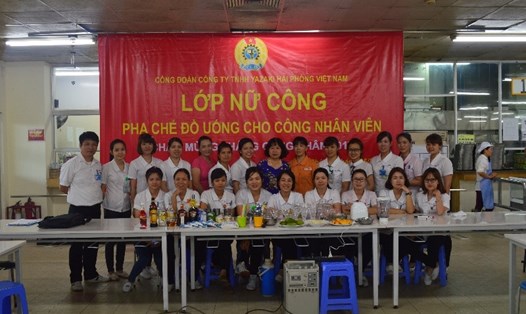 Công đoàn Công ty TNHH Yazaki Hải Phòng Việt Nam mở lớp nữ công cho CNV nhân tháng Công nhân 2017.