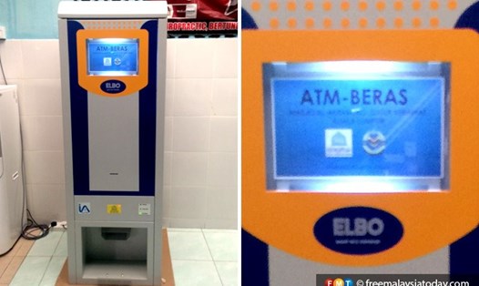 Máy ATM này chỉ cho phép rút gạo thay vì rút tiền như những cây ATM khác.