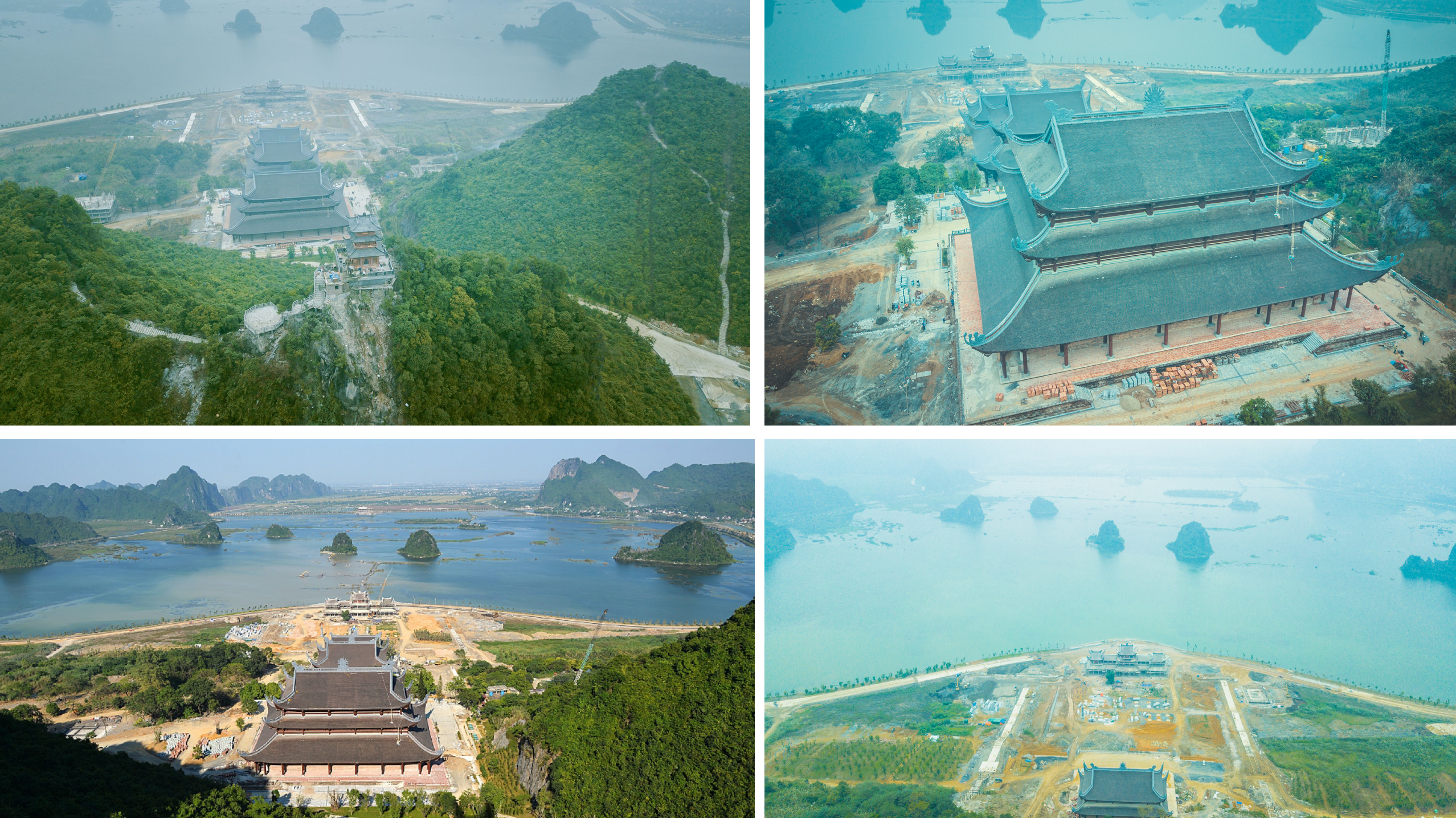 Cảnh sơn thuỷ hữu tình mê hồn tại chùa Tam Chúc. 