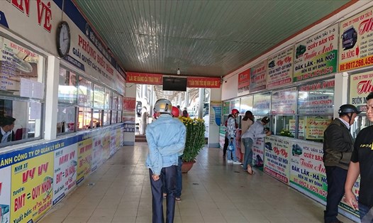 Lượng khách từ Đắk Lắk về các tỉnh miền Trung, miền Bắc giảm so với mọi năm.