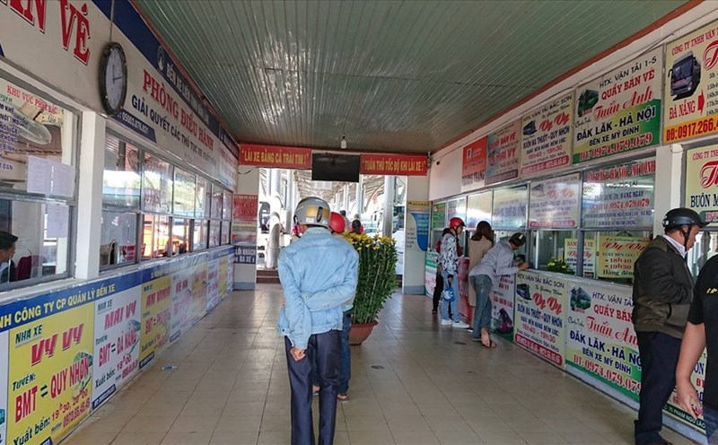 Lượng khách từ Đắk Lắk về các tỉnh miền Trung, miền Bắc giảm so với mọi năm.