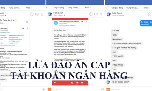 Tin nhắn chat trên Facebook của kẻ lừa đảo với một khách hàng của SHB dụ dỗ chia đôi số tiền rất lớn và đề nghị khách hàng đăng nhập vào website giả mạo
