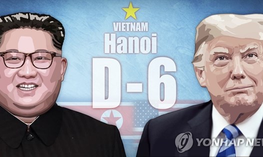 Tổng thống Mỹ và nhà lãnh đạo Triều Tiên sẽ có cuộc gặp "một-một" tại Hà Nội. Ảnh: Yonhap. 