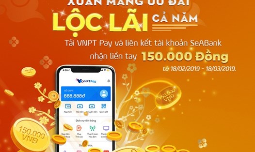 Ngân hàng TMCP Đông Nam Á (SeABank) liên kết với Tập đoàn Bưu chính Viễn thông (VNPT) ra mắt Dịch vụ liên kết Ví điện tử VNPT Pay. Ảnh: SeABank  