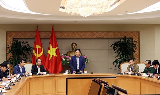 Phó Thủ tướng Phạm Bình Minh phát biểu tại Hội nghị. Ảnh: VGP. 