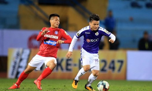 Quang Hải chưa có duyên ghi bàn ở trận ra quân của Hà Nội FC. Ảnh VPF