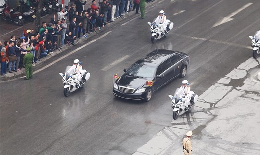 Siêu xe chống đạn của Chủ tịch Kim Jong - un. Ảnh Sơn Tùng
