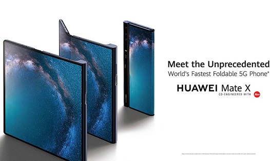 Điện thoại màn hình gập đầu tiên của Huawei - Huawei Mate X - được ra mắt trang bị công nghệ 5G.