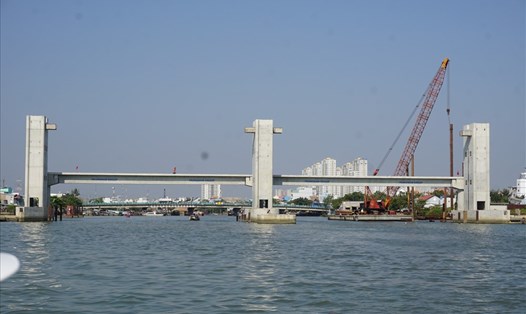 Cống ngăn triều Phú Xuân - một trong 6 cống ngăn triều của dự án chống ngập 10.000 tỉ.  Ảnh: M.Q