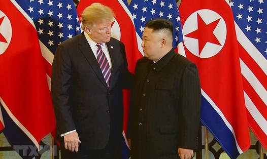 Tổng thống Mỹ Donald Trump và Chủ tịch Triều Tiên Kim Jong-un. Ảnh: TTXVN. 