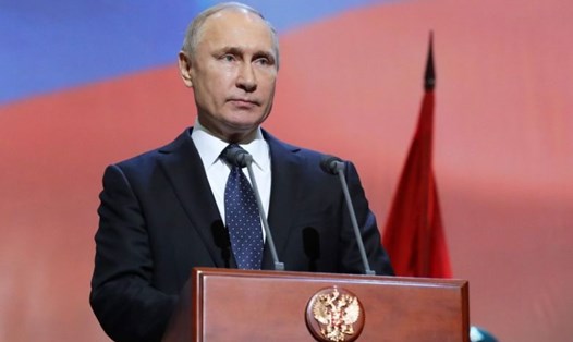 Tổng thống Vladimir Putin tuyên bố Nga sẽ phát triển vũ khí mới. Ảnh: AFP. 