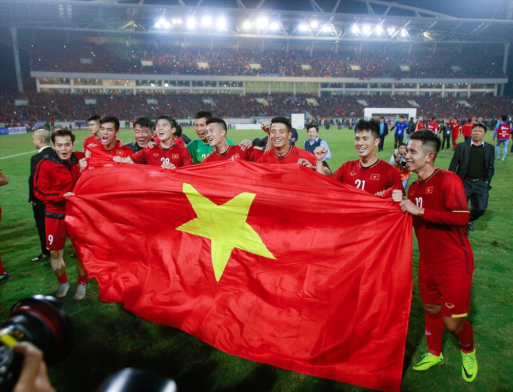 ĐT Việt Nam giành chức vô địch AFF Cup 2018. Ảnh: Đ.H