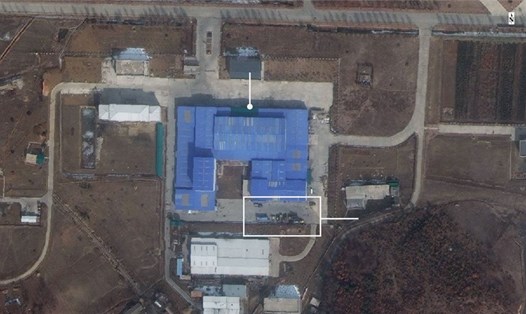 Hình ảnh vệ tinh tại bãi phóng Sanumdong. Ảnh: Digital Globe.