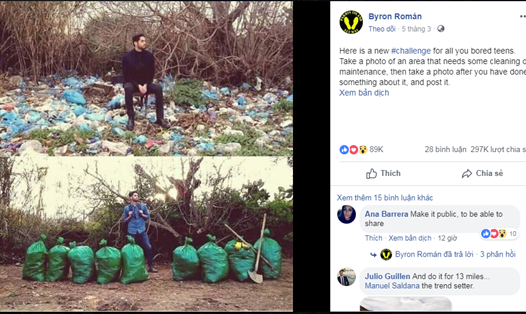 Lời thách thức khởi nguồn một trào lưu hướng tới môi trường. Ảnh chụp màn hình