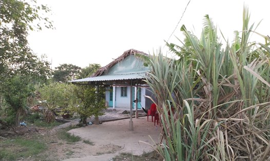 Ngôi nhà nơi xảy ra án mạng ở xã Thuận Thành, huyện Cần Giuộc.