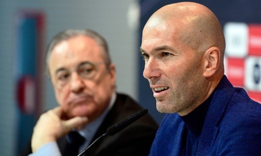 Zidane bất ngờ trở lại ghế nóng HLV Real Madrid. Ảnh: AFP.