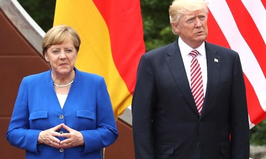 Thủ tướng Angela Merkel và Tổng thống Donald Trump. Ảnh: Getty Images