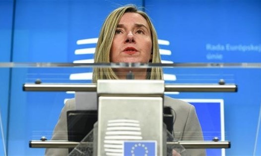 Cao uỷ chính sách đối ngoại EU, bà Federica Mogherini. Ảnh: AFP