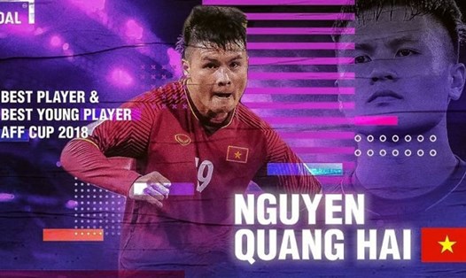 Quang Hải lọt top 10 gương mặt trẻ tiêu biểu 2018. Ảnh: Goal
