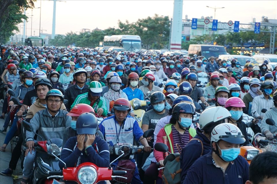 Hiện TPHCM có khoảng 8-8,5 triệu xe máy. Ảnh: M.Q Hiện TPHCM có khoảng 8-8,5 triệu xe máy. Ảnh: M.Q
