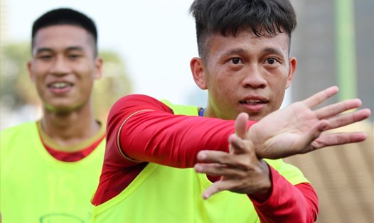 Thanh Sơn là 1 trong 2 cầu thủ góp mặt ở ĐT U23 Việt Nam hiện tại. Ảnh: Nguyễn Giang