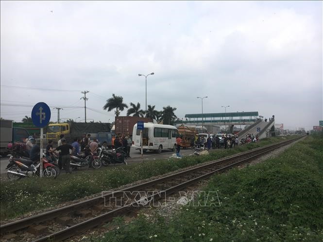 Hiện trường vụ tai nạn. Ảnh: TTXVN