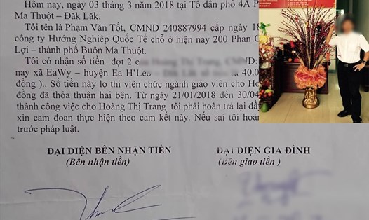 Sau phản ánh, ông Tốt không đã vội vã thỏa thuận với nạn nhân để trả lại tiền xin việc.