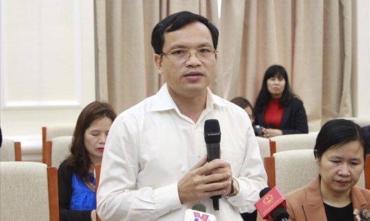 Ông Mai Văn Trinh - Cục trưởng Cục quản lý chất lượng - thông tin về tình hình xử lý các vụ việc gian lận thi cử trong kỳ thi THPT quốc gia 2018. 