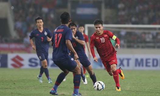 U23 Việt Nam vừa giành chiến thắng trước người Thái. Ảnh: Sơn Tùng