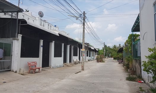 Một khu dân cư tự phát ở quận Bình Thủy
