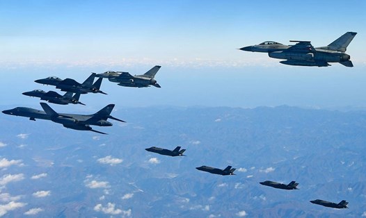 Mỹ và Hàn Quốc ngừng các cuộc tập trận lớn trên bán đảo Triều Tiên. Ảnh: CGTN