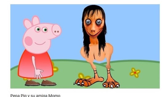 Hình tượng Momo xuất hiện trong các video hoạt hình.
