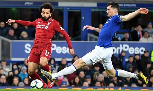Salah (áo đỏ) đang không đạt được phong độ tốt nhất thời gian gần đây. Ảnh: Getty Images.