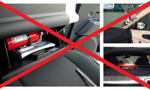 Túi khí trong xe cũng nên để trống trải, hạn chế chứa đồ vật.